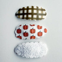 Gingham & Pumpkin Set