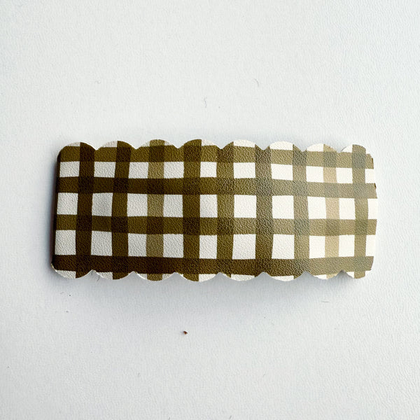 Gingham Greens 4in Clip