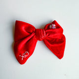Velvet V-Day Bow