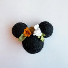 Large Mouse Head - Black + Neutrals